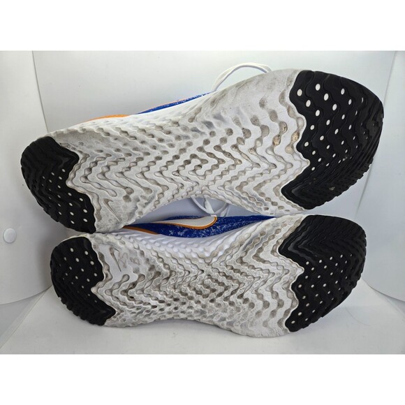 Nike Epic React Flyknit 2 Shoes Men's 13 Blue Running Athletic Workout Sneakers - Picture 7 of 8